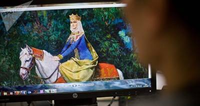 Дизайнер Дэвид Кома создал для своей новой коллекции 3D модель царицы Тамар