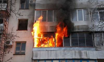 В Ульяновске в ночном пожаре погиб мужчина
