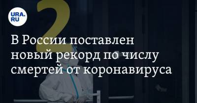 В России поставлен новый рекорд по числу смертей от коронавируса