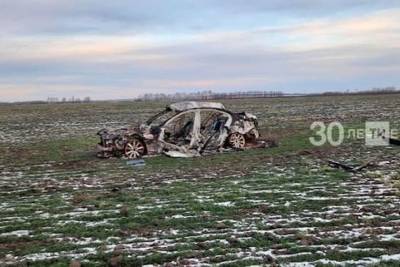 В поле в Татарстане нашли сгоревшее авто и тело его водителя