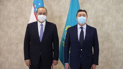 Аскар Мамин встретился с премьер-министром Узбекистана в Туркестане