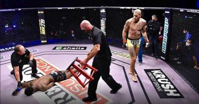 Бразильский кикбоксер перешел в MMA и "потушил" соперника одним ударом (видео)