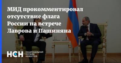 МИД прокомментировал отсутствие флага России на встрече Лаврова и Пашиняна