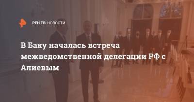 В Баку началась встреча межведомственной делегации РФ с Алиевым