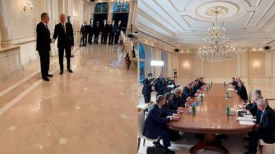 Началась встреча российской делегации с президентом Азербайджана