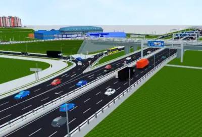 Дорожники показали 3D-проект развязки с Мурманским шоссе в Кудрово