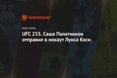 UFC 255. Саша Палатников отправил в нокаут Луиса Коси