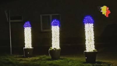 Похожи на пенисы: в Бельгии к Рождеству установили фонари, за которые пришлось извиняться – фото