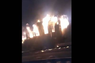 Вагон поезда сгорел в промзоне Йошкар-Олы
