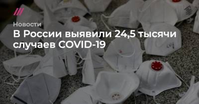 В России выявили 24,5 тысячи случаев COVID-19