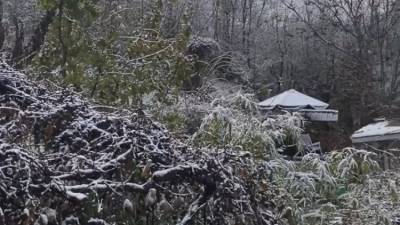 В Крыму выпал первый снег - фотофакт