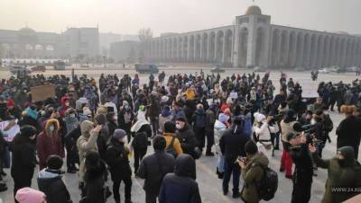 В Бишкеке прошла акция протестов против проекта новой конституции