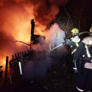 В Запорожской области горел частный дом. Фото