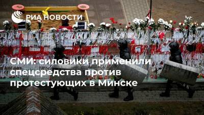 СМИ: силовики применили спецсредства против протестующих в Минске