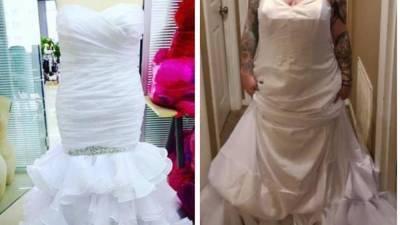 Невеста надела свадебное платье наизнанку и требовала возврата денег: фото