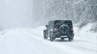 Мощный снегопад в Краснодарском крае спровоцировал серию ДТП