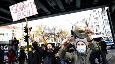 Европа: протесты против карантина
