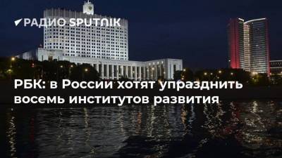 РБК: в России хотят упразднить восемь институтов развития