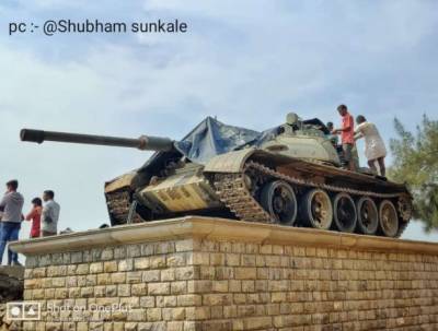 Герой индо-пакистанской войны Т-55 стал памятником