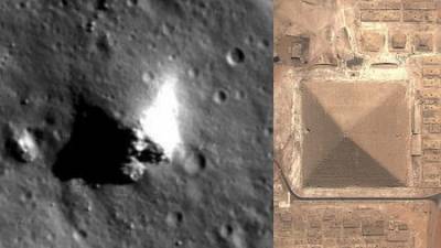 Уфолог обнаружил на снимках NASA древнеегипетскую пирамиду на Луне