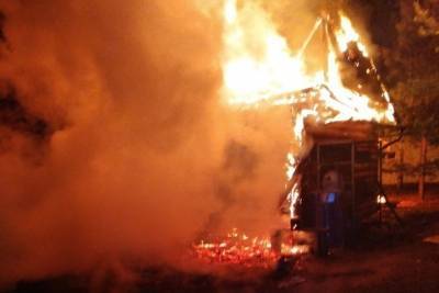 Во Владимирской области при пожаре в бане погибла пенсионерка