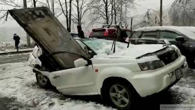 СК назвал причины обрушения бетонной плиты на автомобиль во Владивостоке