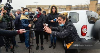 Акция протеста прошла перед зданием Минобороны Армении