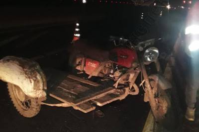 В Тульской области мотоциклиста госпитализировали после ДТП с грузовиком