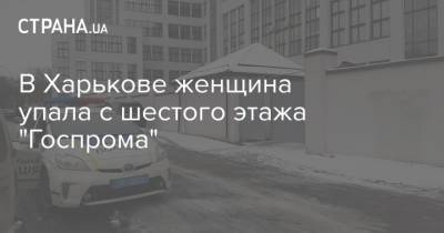 В Харькове женщина упала с шестого этажа "Госпрома"