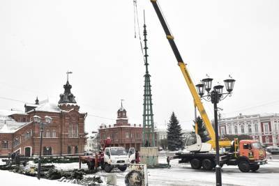 Во Владимире началась установка главной городской елки