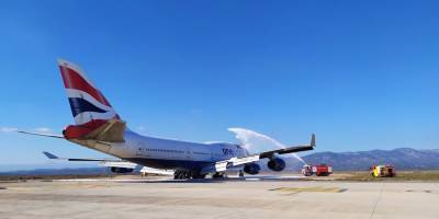 Пожар произошел в самолете Boeing-747 в Испании