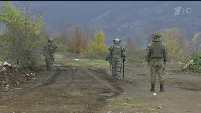 В Нагорном Карабахе российские военные саперы развернули работы по инженерной разведке и разминированию местности