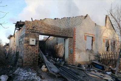 В поселке 9 января на пожаре пострадали люди