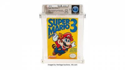 Раритетный картридж с игрой Mario продали за $156 тысяч