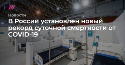 В России установлен новый рекорд суточной смертности от COVID-19