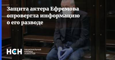 Защита актера Ефремова опровергла информацию о его разводе