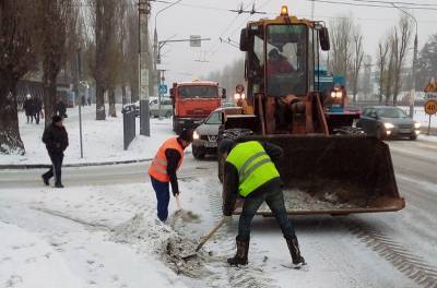 Дорогу «кашей» не испортишь: воронежские коммунальщики быстро справились с последствиями снегопада №2