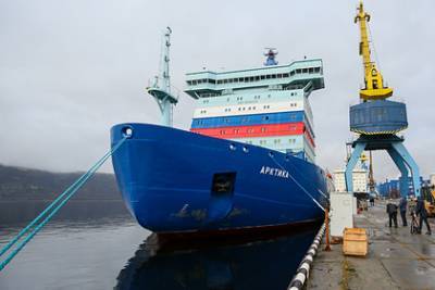 Ледокол «Арктика» обеспечил первую проводку в акватории Севморпути