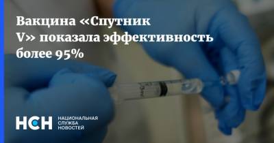 Вакцина «Спутник V» показала эффективность более 95%