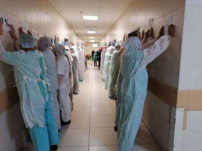 Врачи Больницы скорой помощи в Минске провели акцию солидарности с задержанным медиком