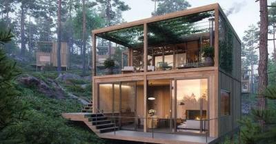 ФОТО. Уютные деревянные домики в живописных лесах Норвегии