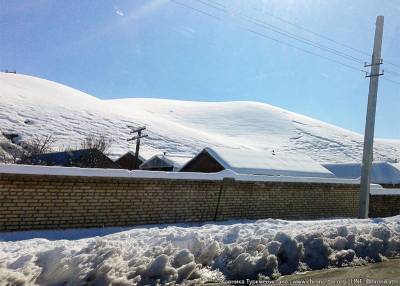 На южной границе Туркменистана выпало 20 сантиметров снега