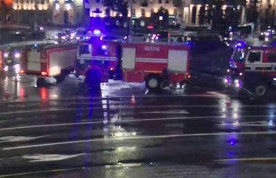 ДТП на площади Победы в Минске: загорелся автомобиль