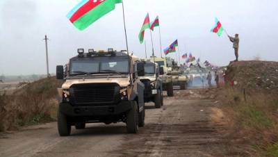 Армия Азербайджана вошла в оставленный ВС Армении район Карабаха