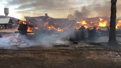 В Иркутской области дотла выгорела сельская школа