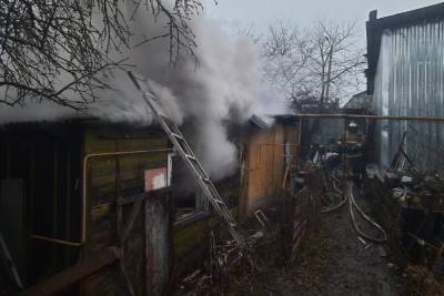 Утром в Смоленске произошел пожар в Заднепровском районе