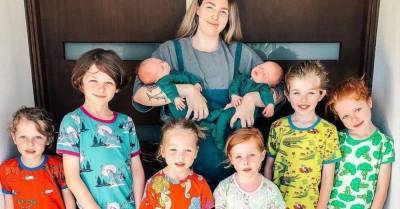 27-летняя мама трех погодок и тройняшек родила двойню