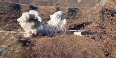 Армяне подорвали свою воинскую часть в Карабахе, чтобы она не досталась Азербайджану — видео