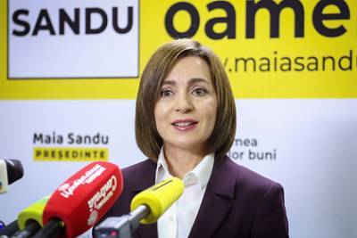 Санду заявила о выведенной из комы внешней политике Молдавии