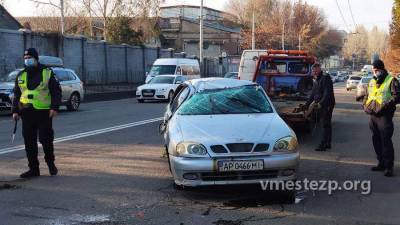 В Запорожье произошло ДТП: пострадал водитель авто